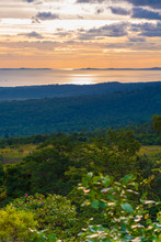 Sunset View From The Road In Bokor National Park - Near Kampot, Cambodia