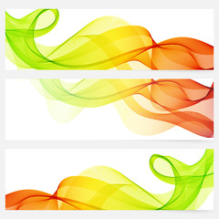 Sticker - Abstract template horizontal banner