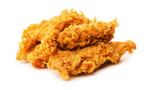 Pieces Of Crispy Breaded Fried Chicken