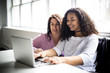 © Louis-Photo - Mother And Teenage Daughter Looking At Laptop Together