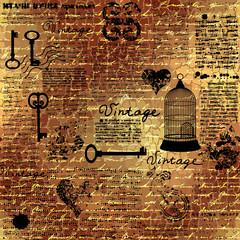 Poster - Vintage grunge pattern