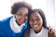 © Louis-Paul Photo - African American mother and daughter close portrait