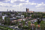 Fototapeta Londyn - Skyline van Tilburg gezien vanuit 10 hoog aan de Piushaven