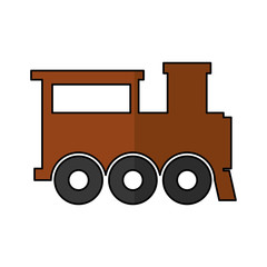 Wall Mural - train vehicle isolated icon vector illustration design