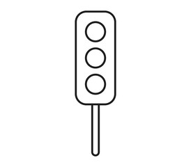 Sticker - traffic light icon