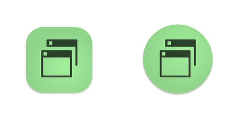 Vector Green Web Buttons