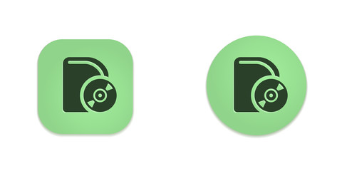 Wall Mural - vector green web buttons