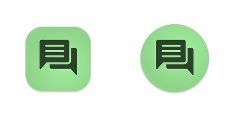 Sticker - Vector Green Web Buttons