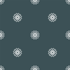 Wall Mural - Seamless pattern with floral ornament.