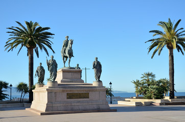 Square diamond in the Corsican town Ajaccio