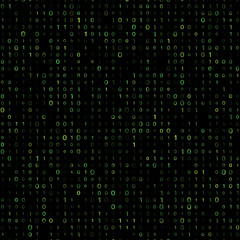 Green binar computer code  vector background