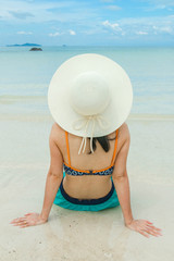 Young woman relax on the beach