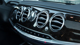Fototapeta  - Luxury Car Interior AC Control And Ventilation Deck
