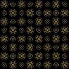 Wall Mural - Seamless texture with 3D rendering abstract fractal yellow pattern