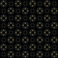 Wall Mural - Seamless texture with 3D rendering abstract fractal yellow pattern