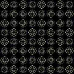 Wall Mural - Seamless texture with 3D rendering abstract fractal yellow pattern