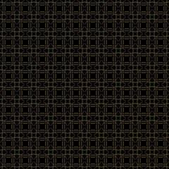 Wall Mural - Seamless texture with 3D rendering abstract fractal yellow pattern