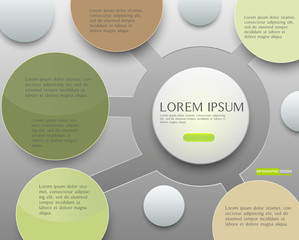 Wall Mural - vector element for infographic design ,presentation and chart,abstract background