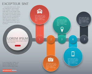 Wall Mural - vector element for infographic design ,presentation and chart,abstract background
