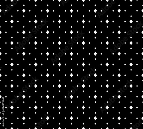 Vector Minimalist Monochrome Texture Black White Geometric Simple Seamless Pattern With Tiny Rhombuses Stylish Dark Hipster Abstract Background Design Element For Print Decor Textile Fabric Stock Vector Adobe Stock
