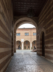 Wall Mural - the Courtyard of the  Palazzo della Ragione in Verona. Italy