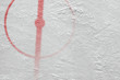 Fragment of ice hockey rink with markings