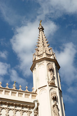 Gothic Chape (l The details) in Alexandria Park in Peterhof, Russia.