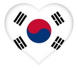 © Roy Pedersen - Illustration of the flag of South Korea shaped like a heart.