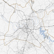 Map Nashville city. Tennessee Roads
