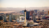 Fototapeta Konie - Las Vegas Strip Aerial