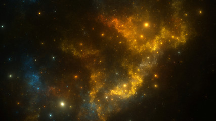 abstract fractal illustration looks like galaxies