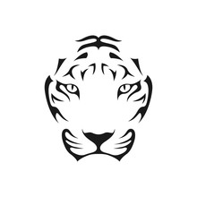 Tiger Head Abstract Image Symbol Illustration