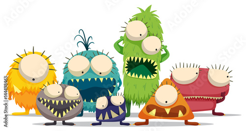 Cuadros en Lienzo alien monster character doodle art design