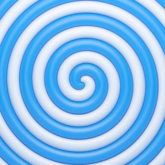 Wall Mural - Abstract blue candy spiral background