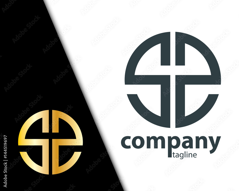 Initial Letter SZ With Linked Circle Logo Stock Vector | Adobe Stock