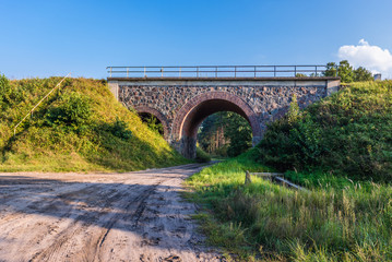 Wall Mural - Country road in Chojnice County of Pomorskie Region, Poland