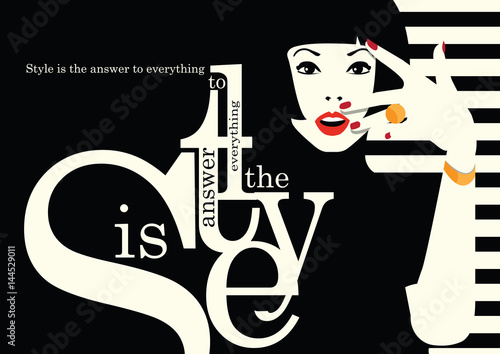 Plakaty do antyram, ramek lub samoprzylepne fashion-woman-in-style-pop-art