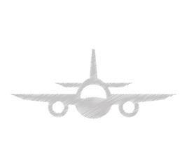 Canvas Print - airplane flying isolated icon vector illustration design