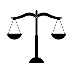 Poster - justice balance isolated icon vector illustration design