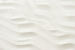 Leinwanddruck Bild - White sand texture background with wave pattern
