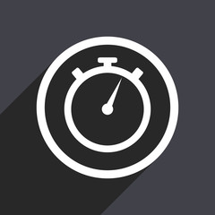 Fototapete - stopwatch flat design vector icon.