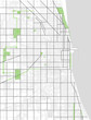 map of the city of Chicago, USA
