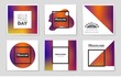 © happyvector071 - Abstract vector layout background set. For art template design, list, page, mockup brochure theme style, banner, idea, cover, booklet, print, flyer, book, blank, card, ad, sign, sheet,, a4