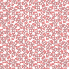 Wall Mural - Seamless texture with 3D rendering abstract fractal pink mosaic pattern
