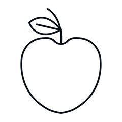 Wall Mural - apple fruit isolated icon