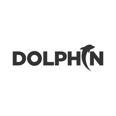 Canvas Print - dolphin logo vector.