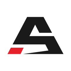 Wall Mural - letter a and s logo vector.