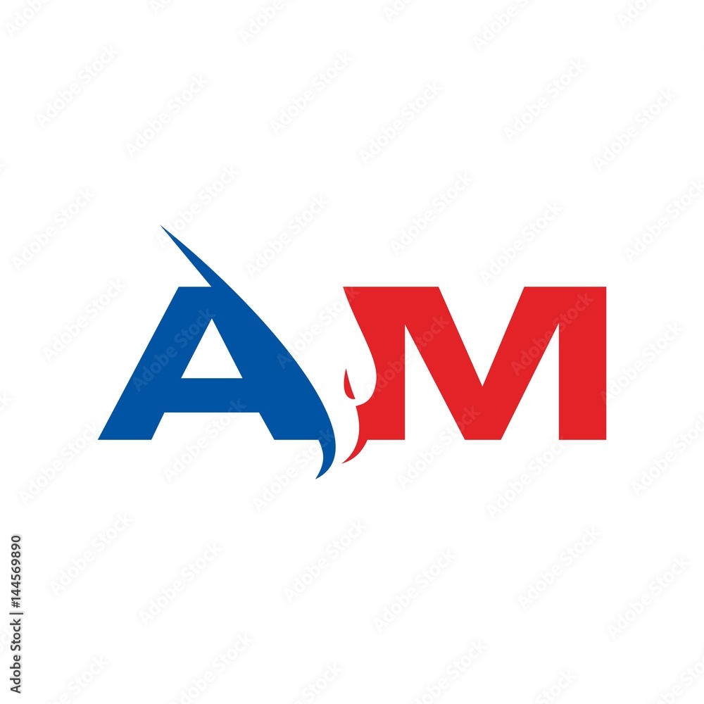 letter A and M logo vector. Stock Vector | Adobe Stock