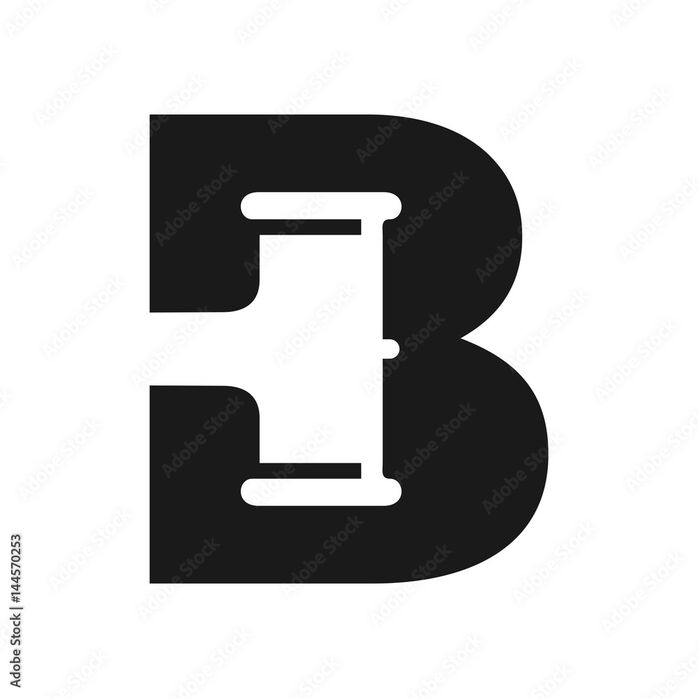 letter B and gavel logo vector. hammer logo. Stock Vector | Adobe Stock