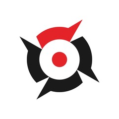 Wall Mural - compass logo vector.